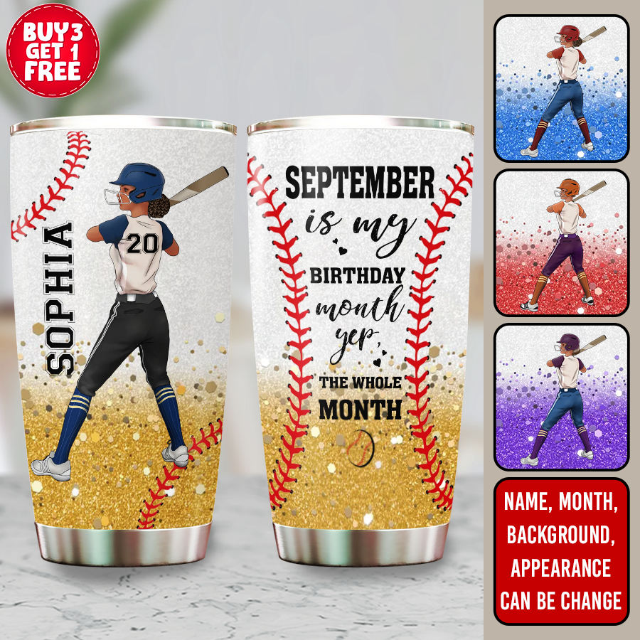 Personalized Tumblers, Birthday Tumbler, Birthdays In September, September Birthday Gifts For Her