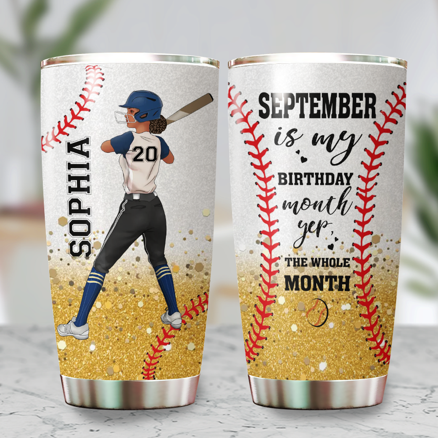 Personalized Tumblers, Birthday Tumbler, Birthdays In September, September Birthday Gifts For Her
