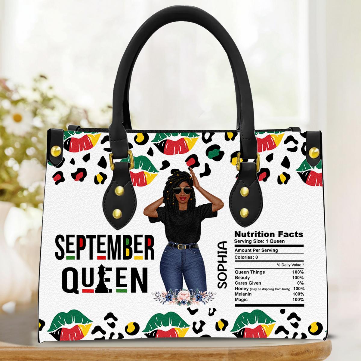 Personalized Leather Bag - September birthday Gifts for September Queens, Queen Was Born In September