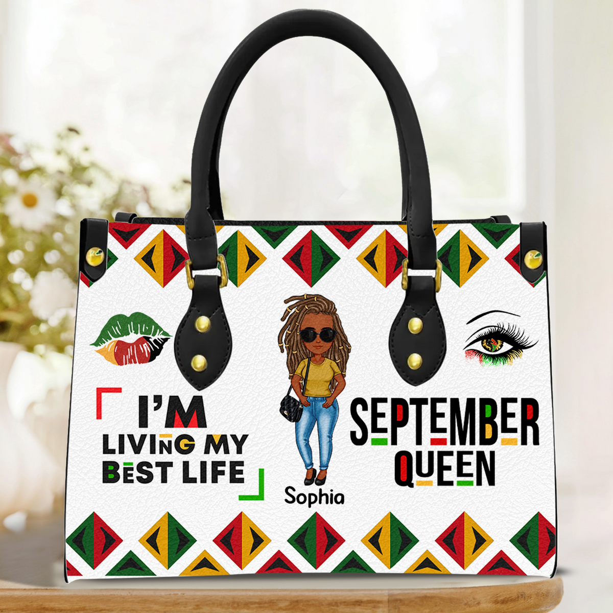 Personalized Leather Bag - August Birthday Gifts, Queen Was Born In August