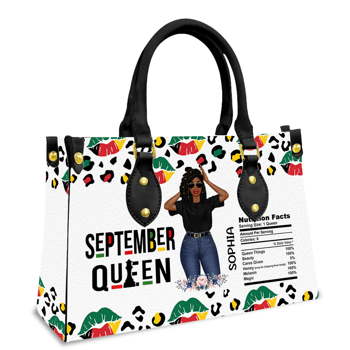 Personalized Leather Bag - September birthday Gifts for September Queens, Queen Was Born In September