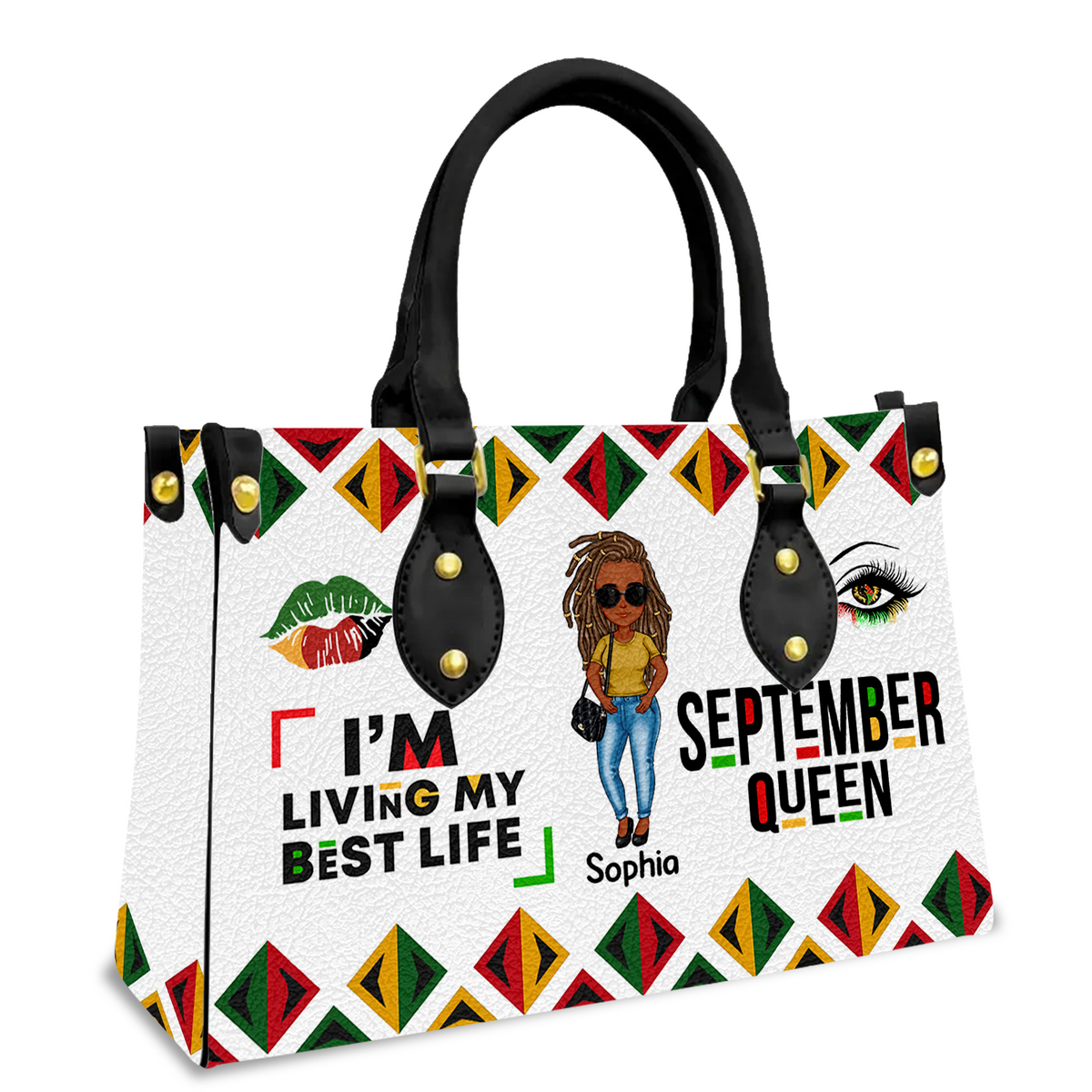 Personalized Leather Bag - August Birthday Gifts, Queen Was Born In August