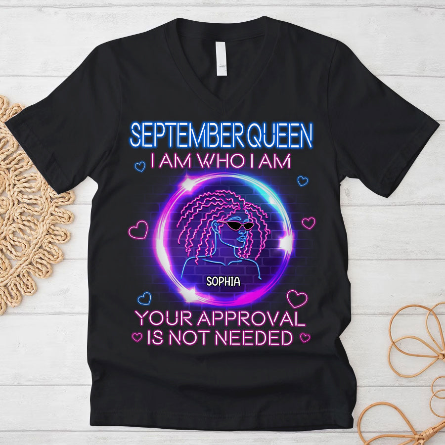 Custom Birthday Shirt, September Birthday Shirts For Woman, September Birthday Gifts, I am Who I am
