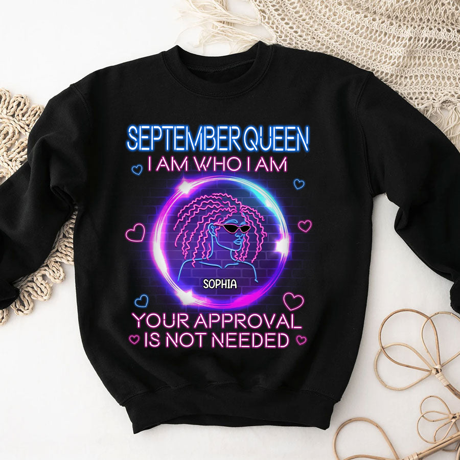 Custom Birthday Shirt, September Birthday Shirts For Woman, September Birthday Gifts, I am Who I am