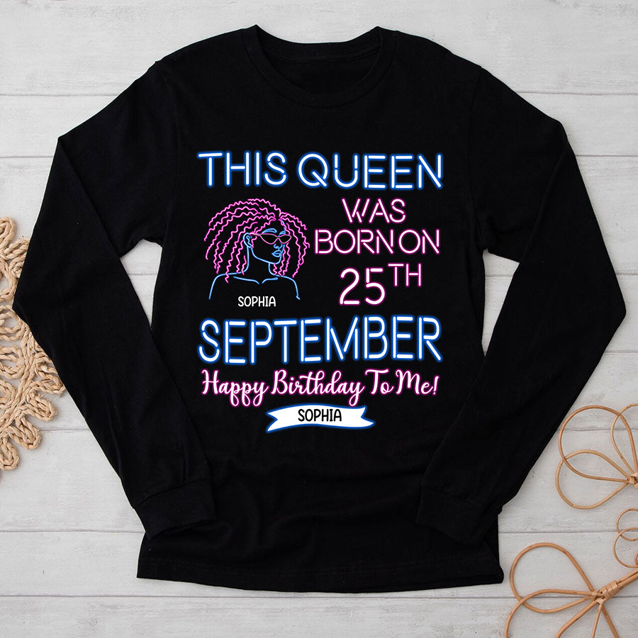 Custom Birthday Shirt, September Birthday Shirts For Woman, September Birthday Gifts, I am just a September Girl
