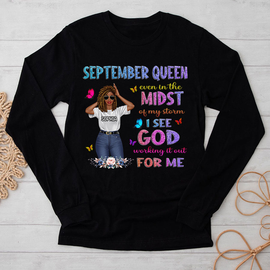 September Birthday Shirt, Custom Birthday Shirt, Queen Was Born In September, September Birthday Shirts For Woman, September Birthday Gifts, September Is My Birthday Month, Yep The Whole Month