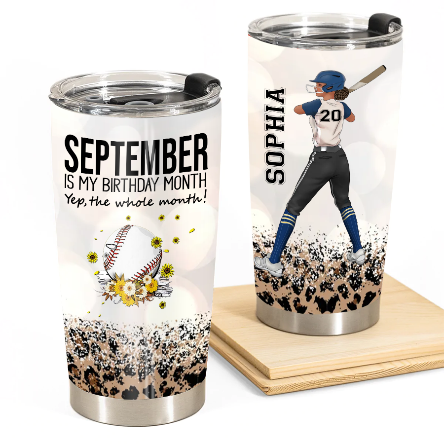 Personalized Tumblers, Birthday Tumbler, Birthdays In September, September Birthday Gifts For Her