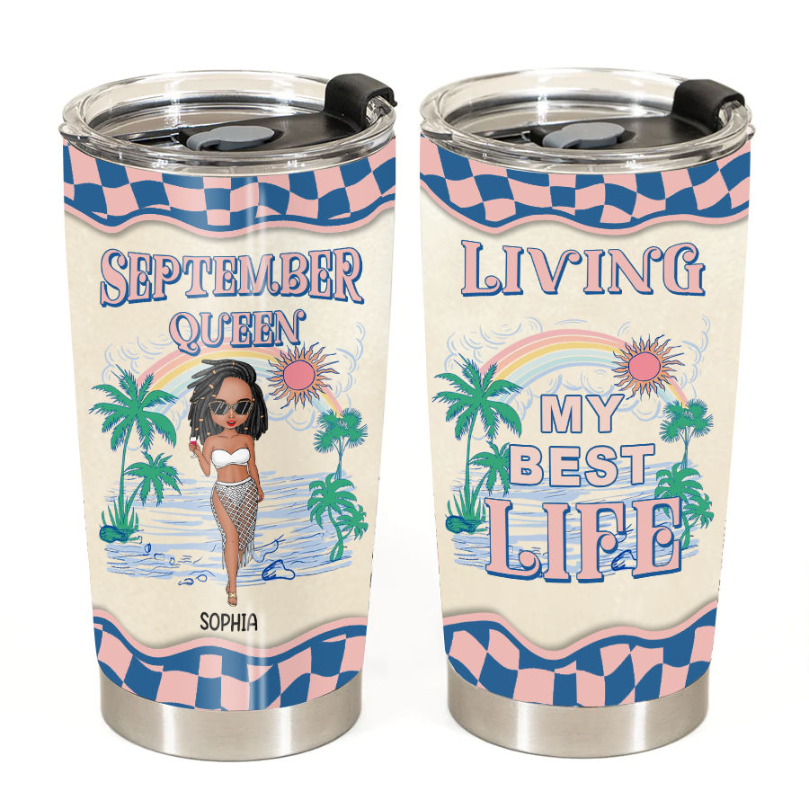 Personalized Tumblers, Birthday Tumbler, Birthdays In September, September Birthday Gifts For Her