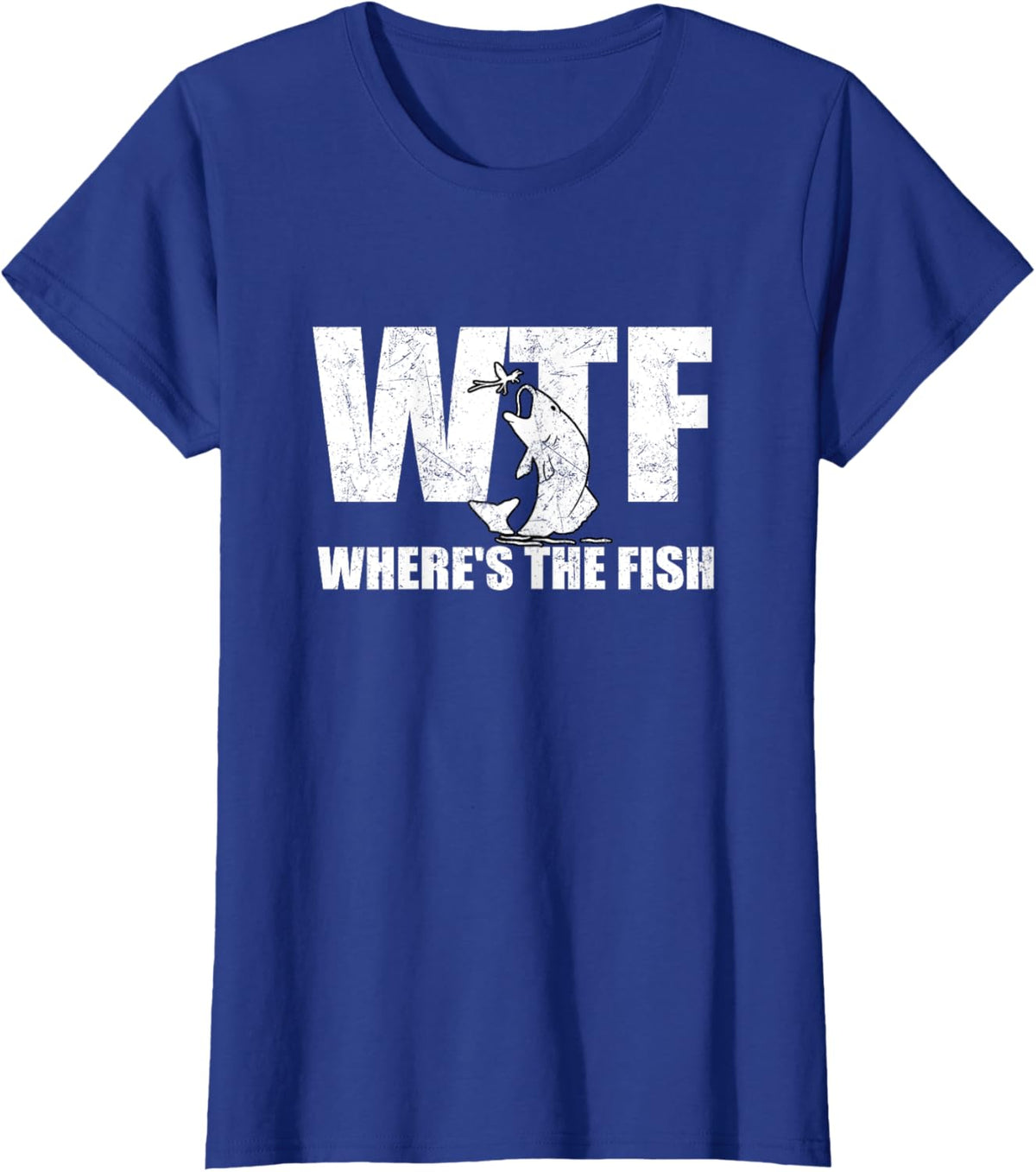 WTF Where&#39;s The Fish Men&#39;s Funny Fishing Gifts Fathers Day
