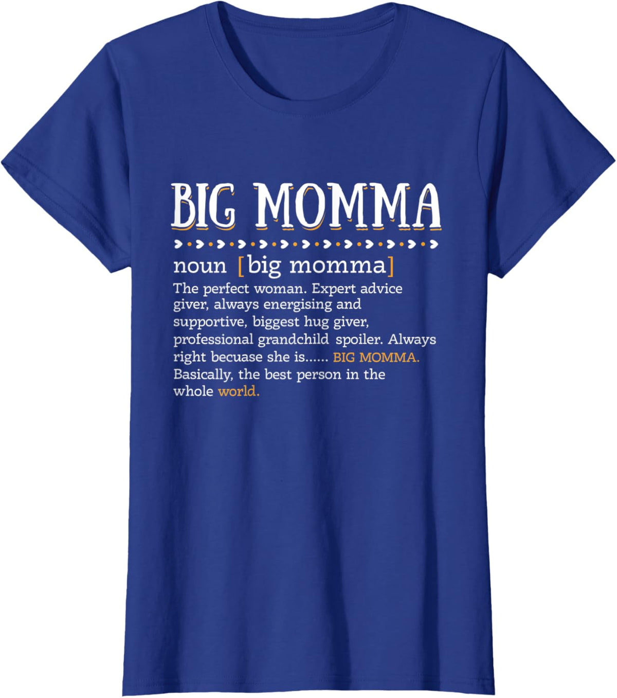 Womens Funny BIG MOMMA Definition Cute Mom Grandma Mother\u2019s Day