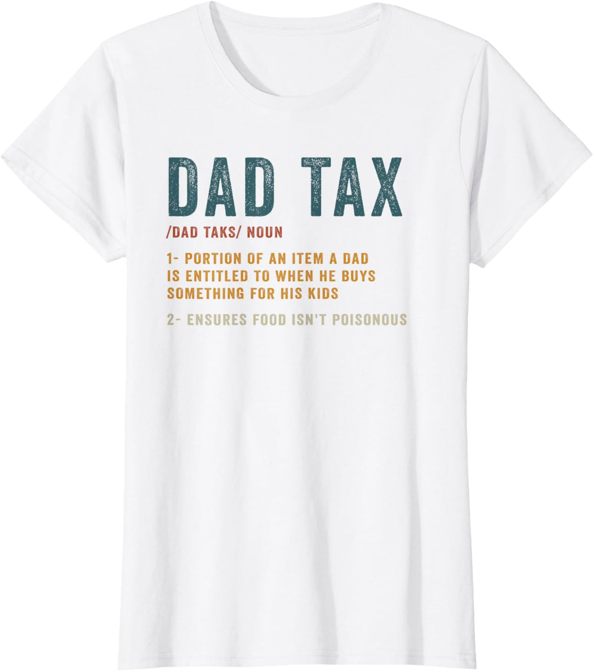 Vintage Dad Tax Definition Men Funny Father&#39;s Day