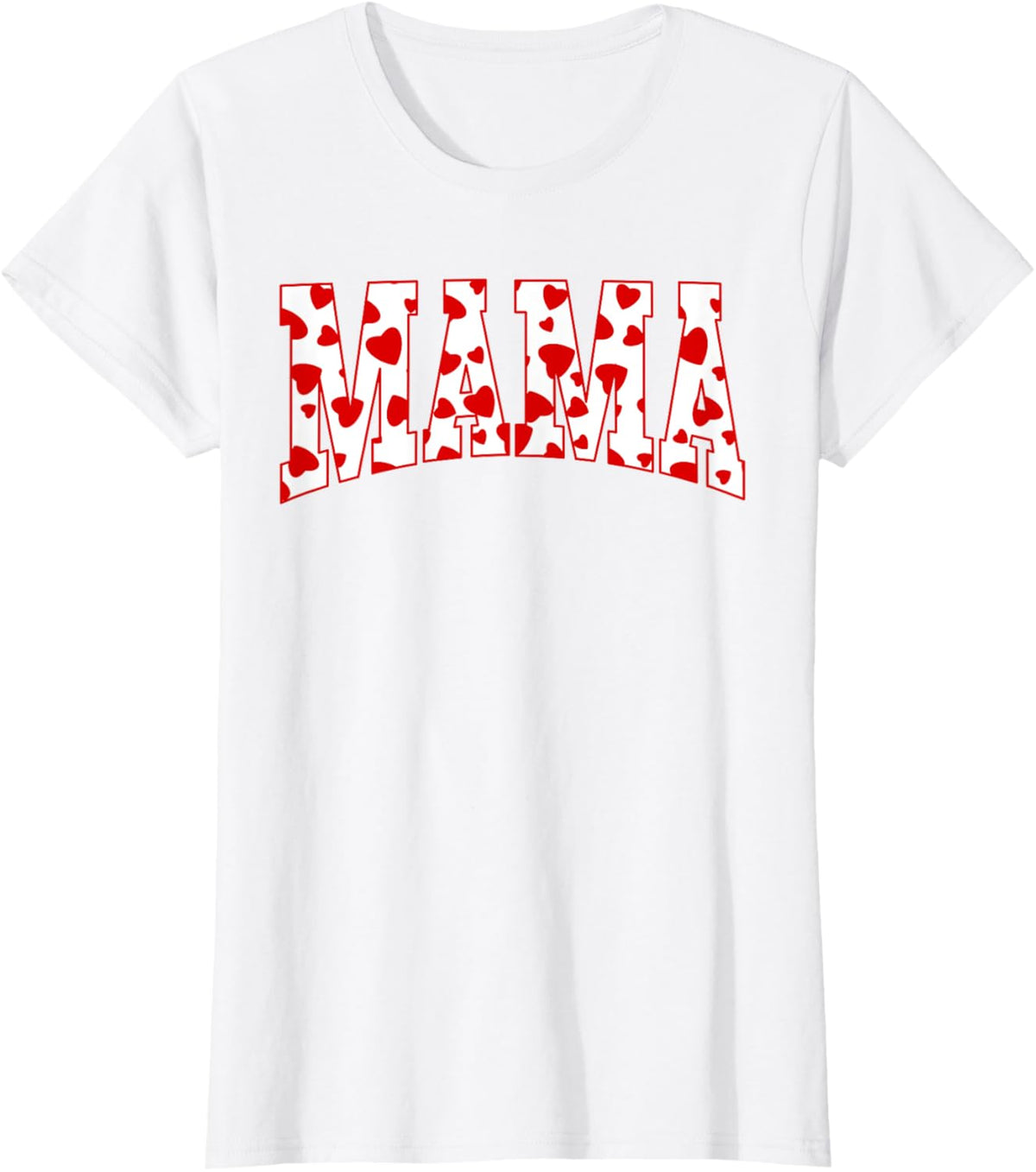 Mama Valentine Heart Valentines Day Family Matching Funny Mother Shirt
