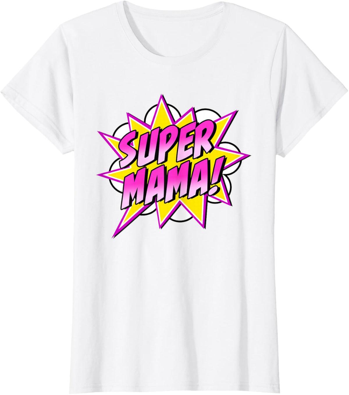Super Mama Comic Book Superhero Mother&#39;s Day