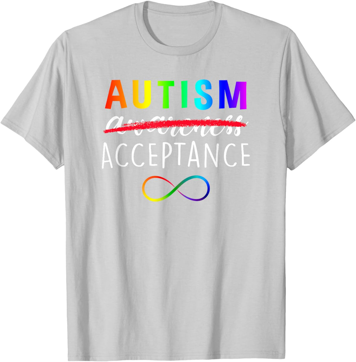Autism - Red Instead - Acceptance Not Awareness