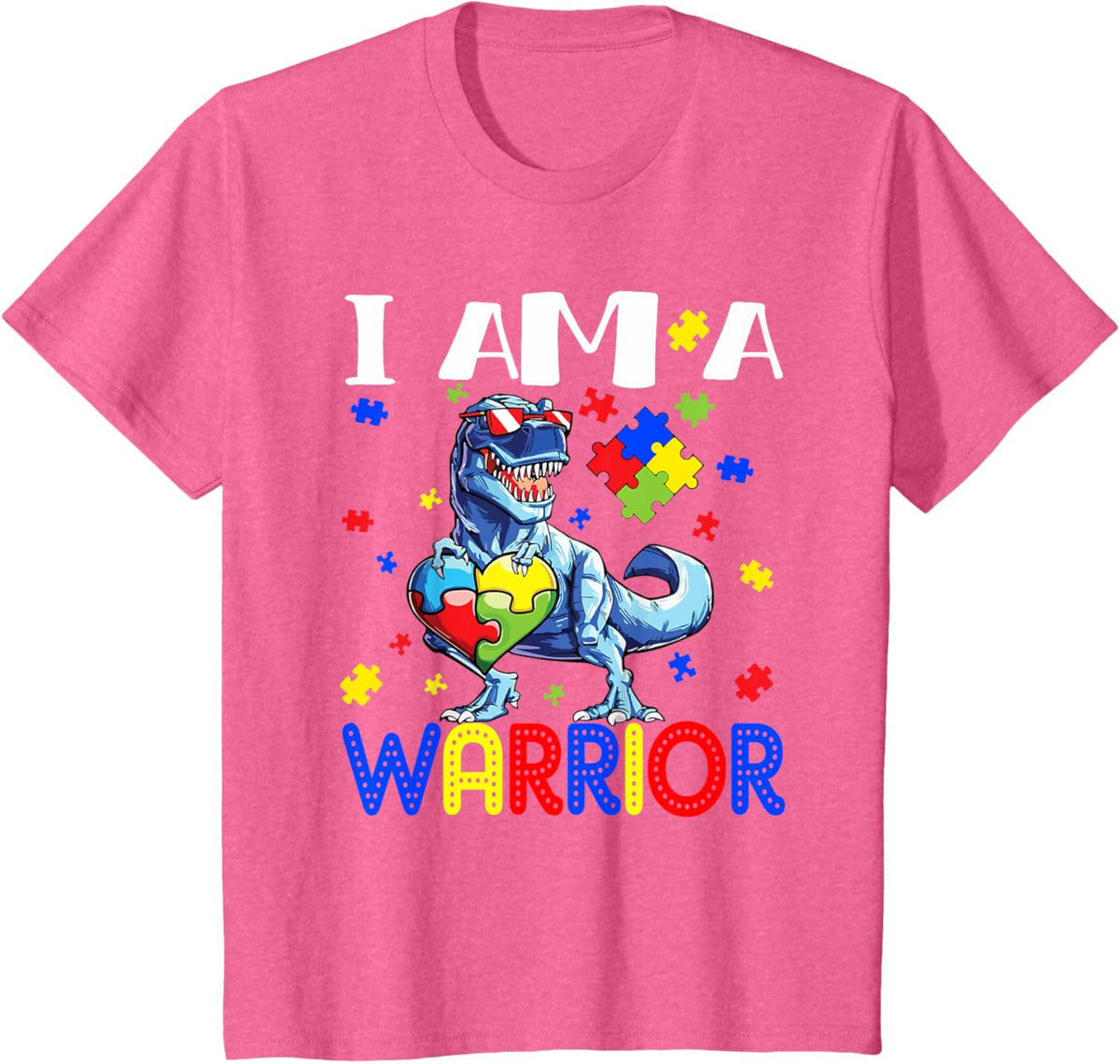I Am A Warrior Autism Boys Family Dinosaur Autism Awareness