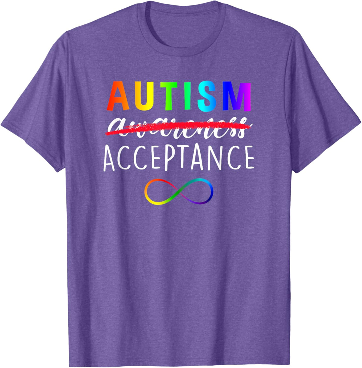 Autism - Red Instead - Acceptance Not Awareness
