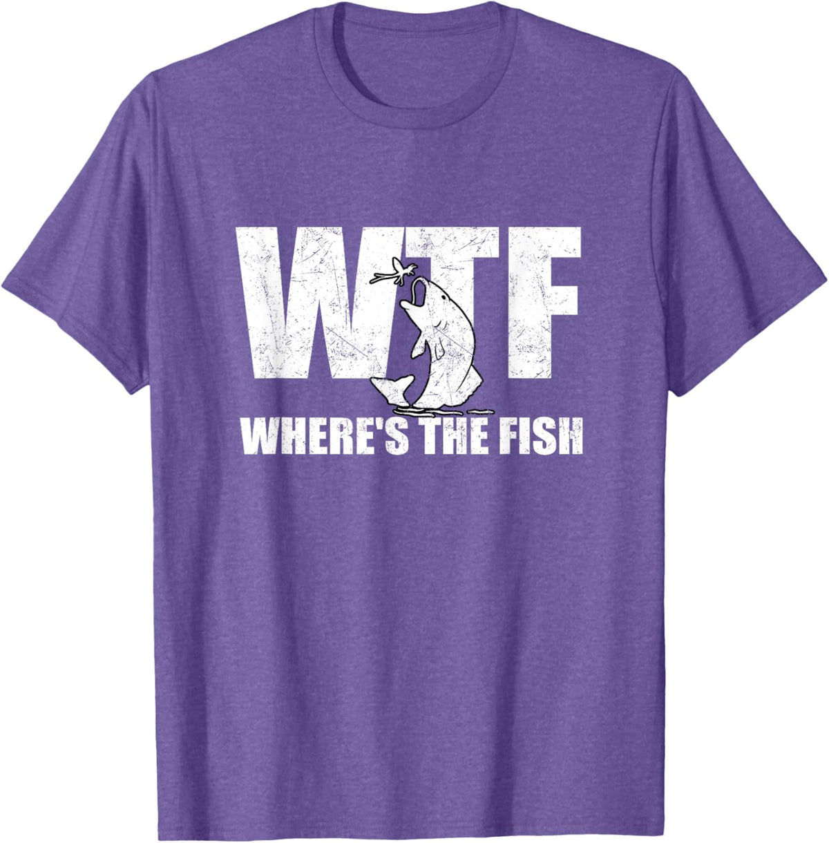 WTF Where&#39;s The Fish Men&#39;s Funny Fishing Gifts Fathers Day