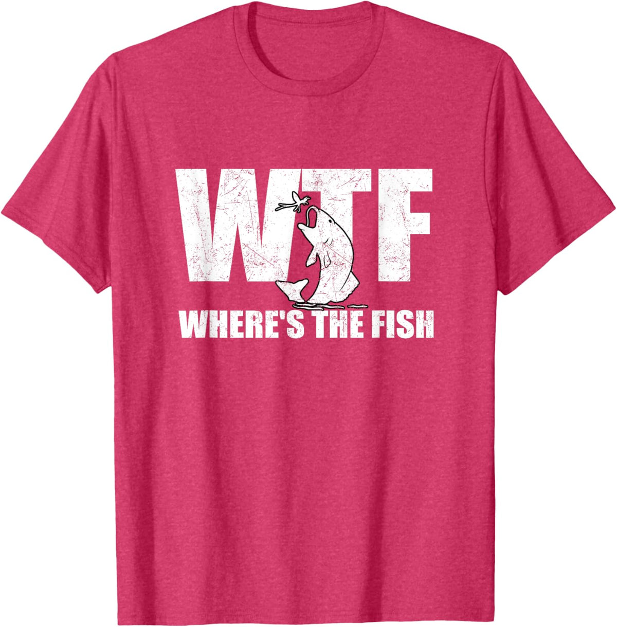 WTF Where&#39;s The Fish Men&#39;s Funny Fishing Gifts Fathers Day