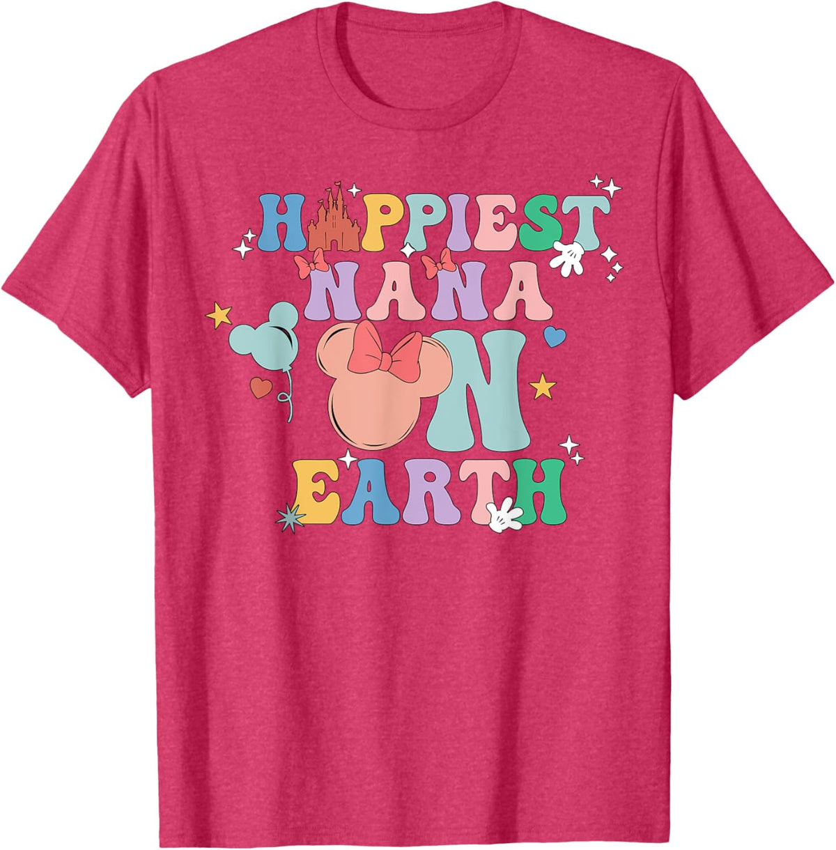 Happiest Nana On Earth Groovy Mom Mother&#39;s Day Mother Shirt
