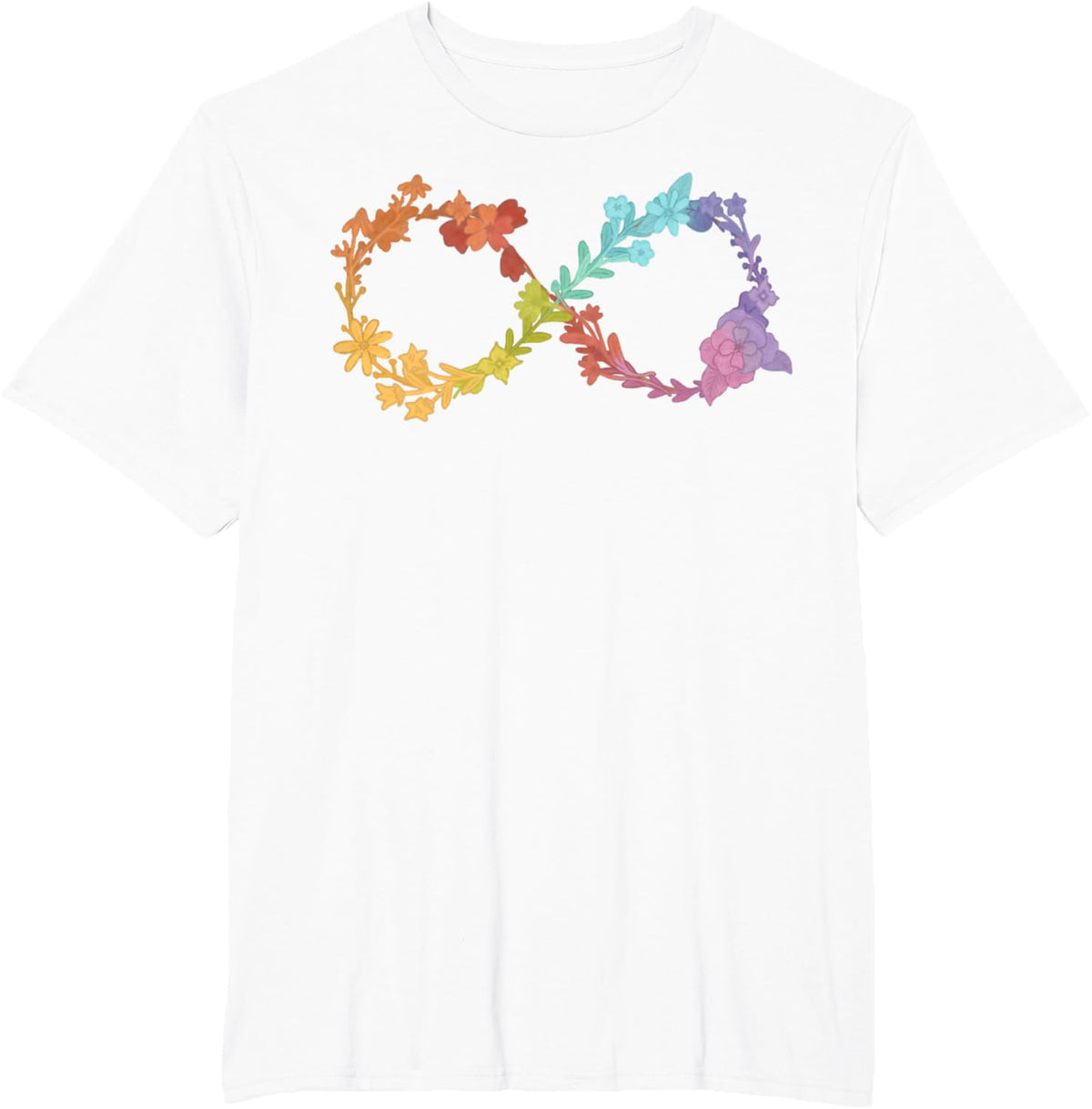 Floral Neurodiversity Infinity Symbol Autism Awareness