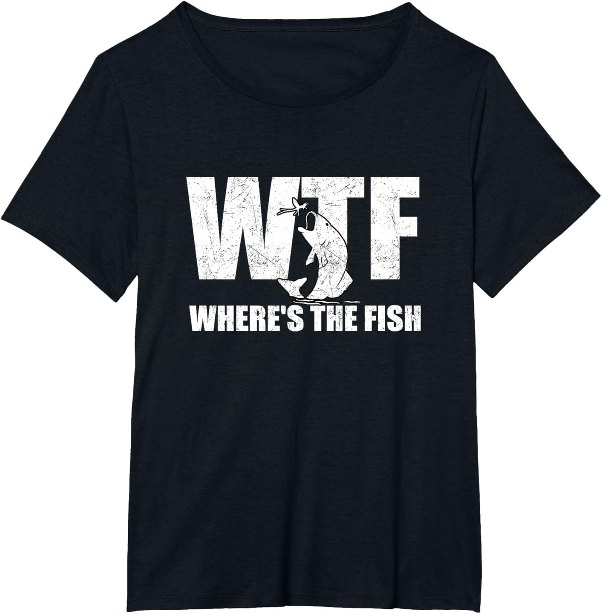 WTF Where&#39;s The Fish Men&#39;s Funny Fishing Gifts Fathers Day