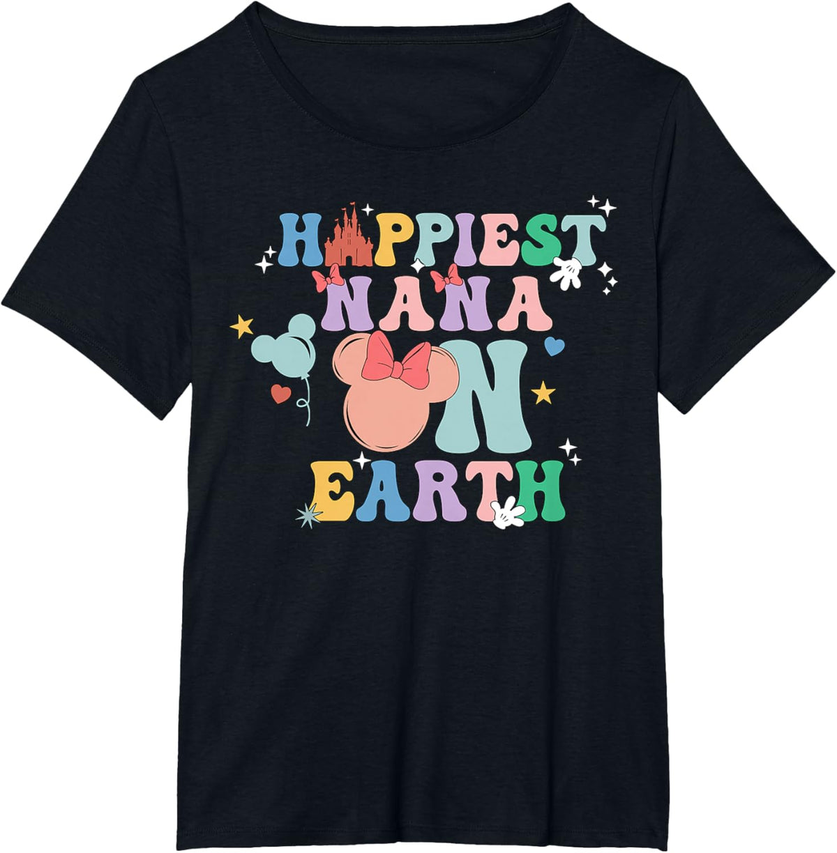 Happiest Nana On Earth Groovy Mom Mother&#39;s Day Mother Shirt