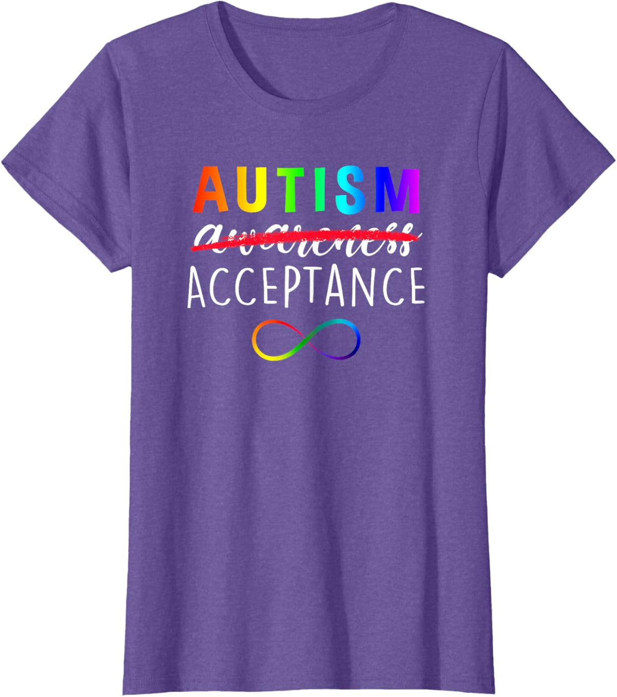 Autism - Red Instead - Acceptance Not Awareness