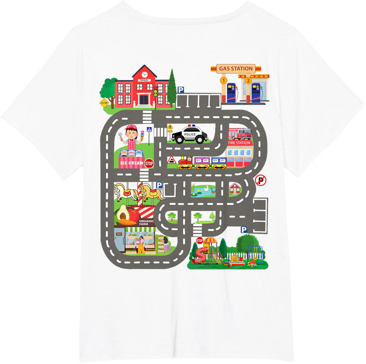 Kids Play Cars on Dad&#39;s Back Funny Father&#39;s Day Race Track