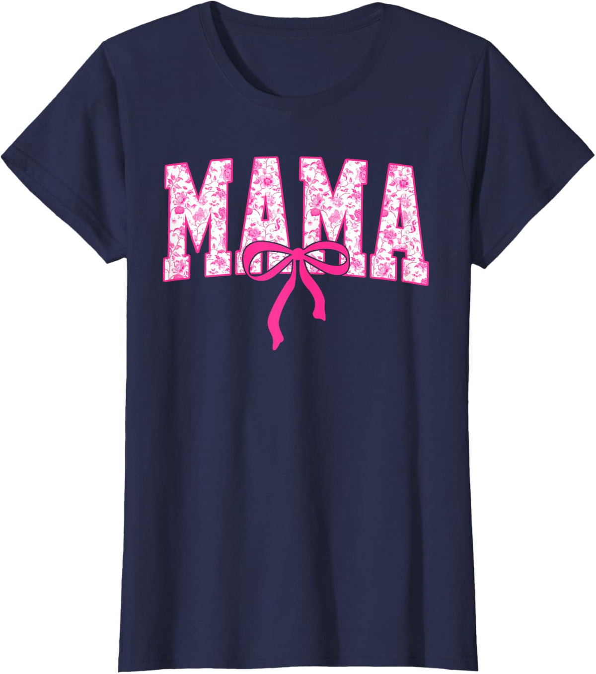 Coquette Pink Chinoiserie Mama Floral Bow Mom Mothers Day