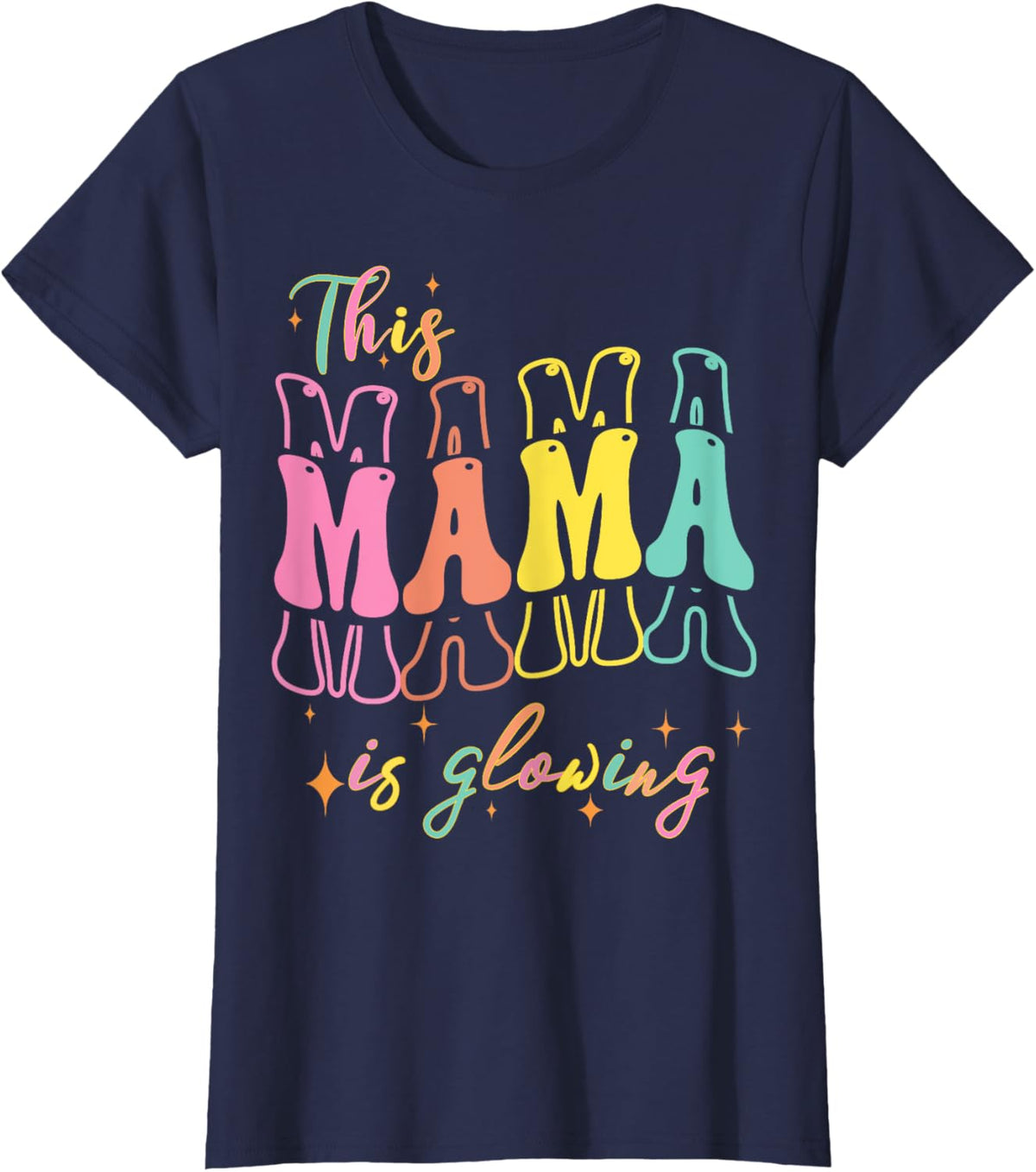 Mothers day Tee, This Mom is Glowing Mom mothers Day