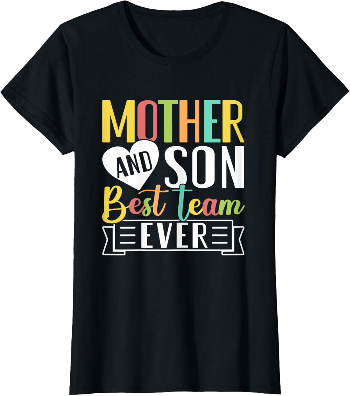 Mothers Day Mama Mom Son Love Mommy Mama Mother&#39;s Black Unisex Classic Fit Crew Neck Short Sleeve Mother Shirt