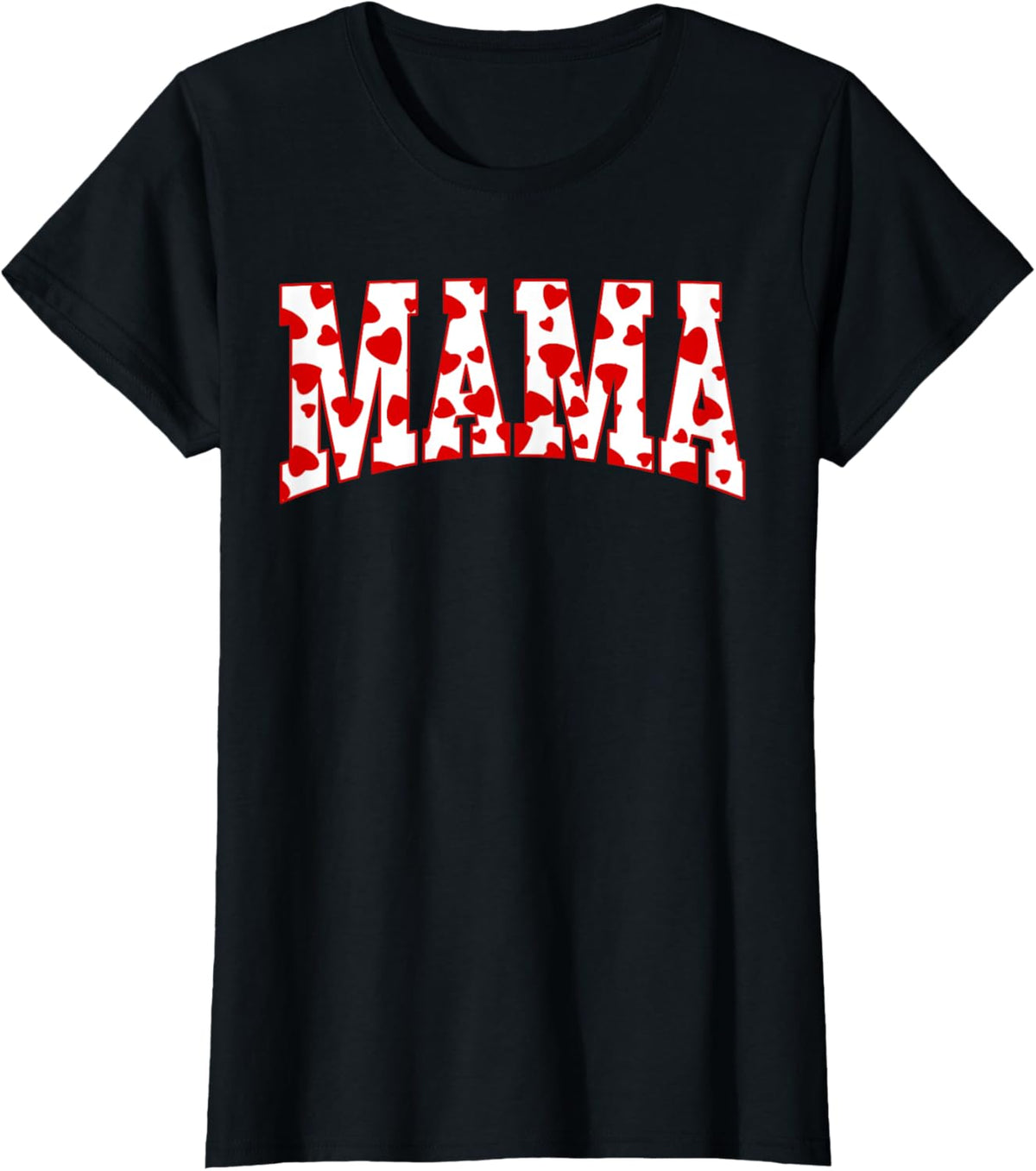 Mama Valentine Heart Valentines Day Family Matching Funny Mother Shirt