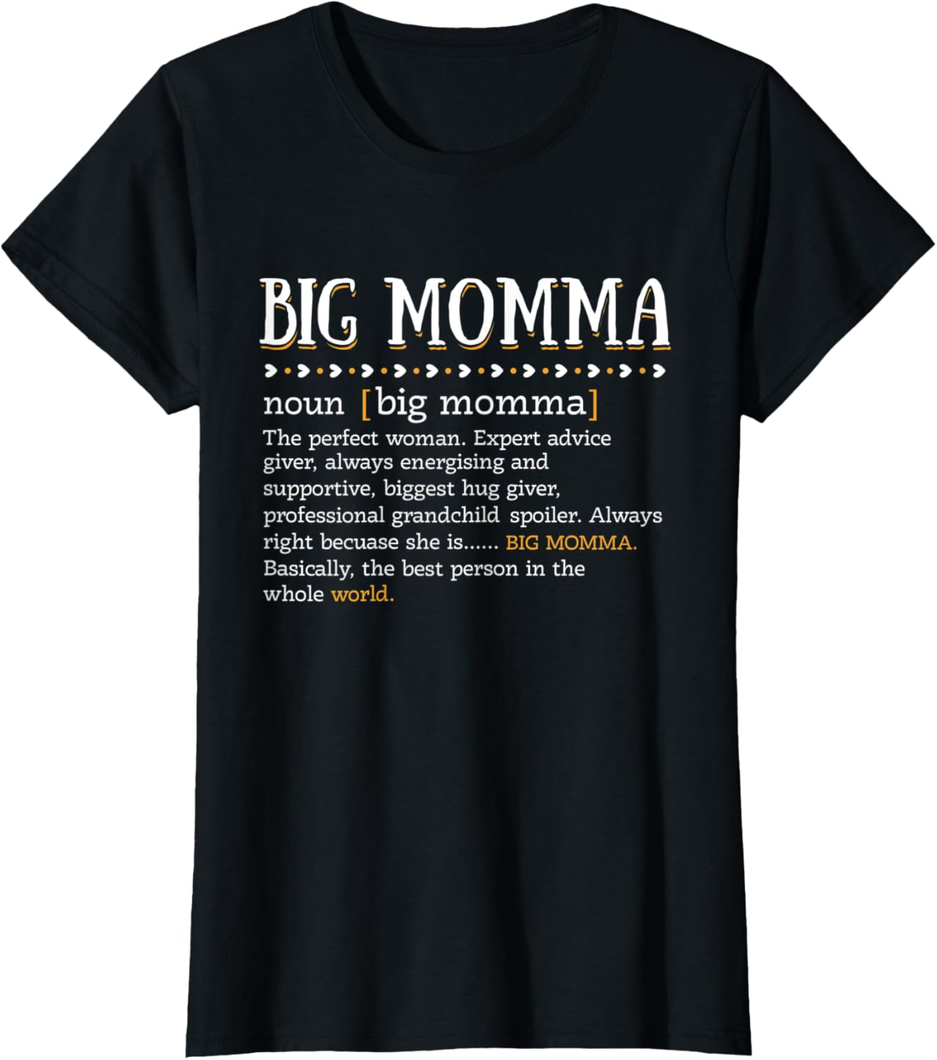 Womens Funny BIG MOMMA Definition Cute Mom Grandma Mother\u2019s Day