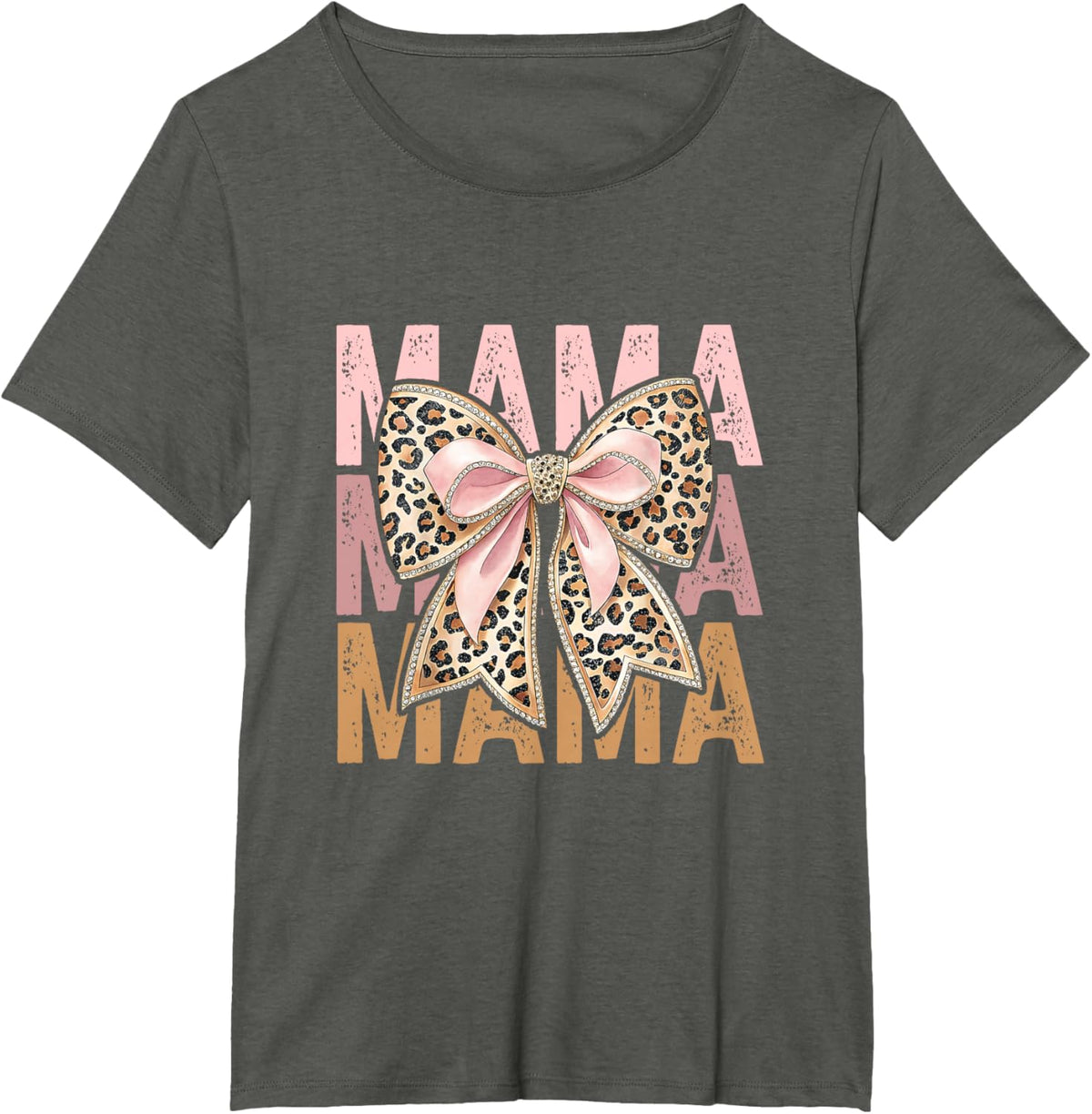 Retro Leopard Mama,Cute Mom Retro Coquette Bow Mother&#39;s Day