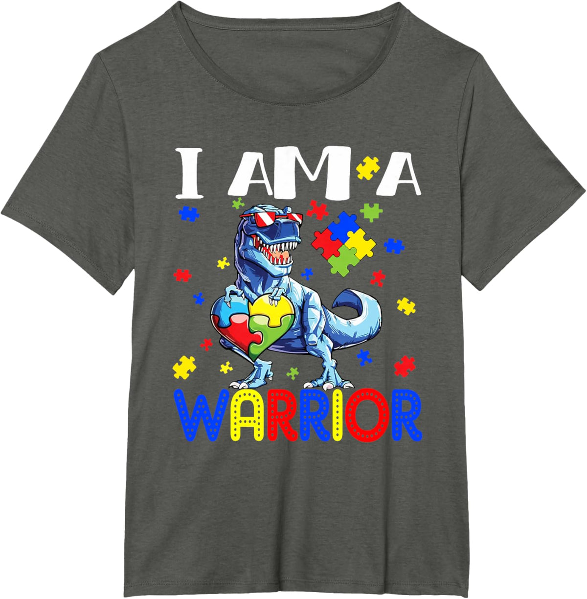 I Am A Warrior Autism Boys Family Dinosaur Autism Awareness