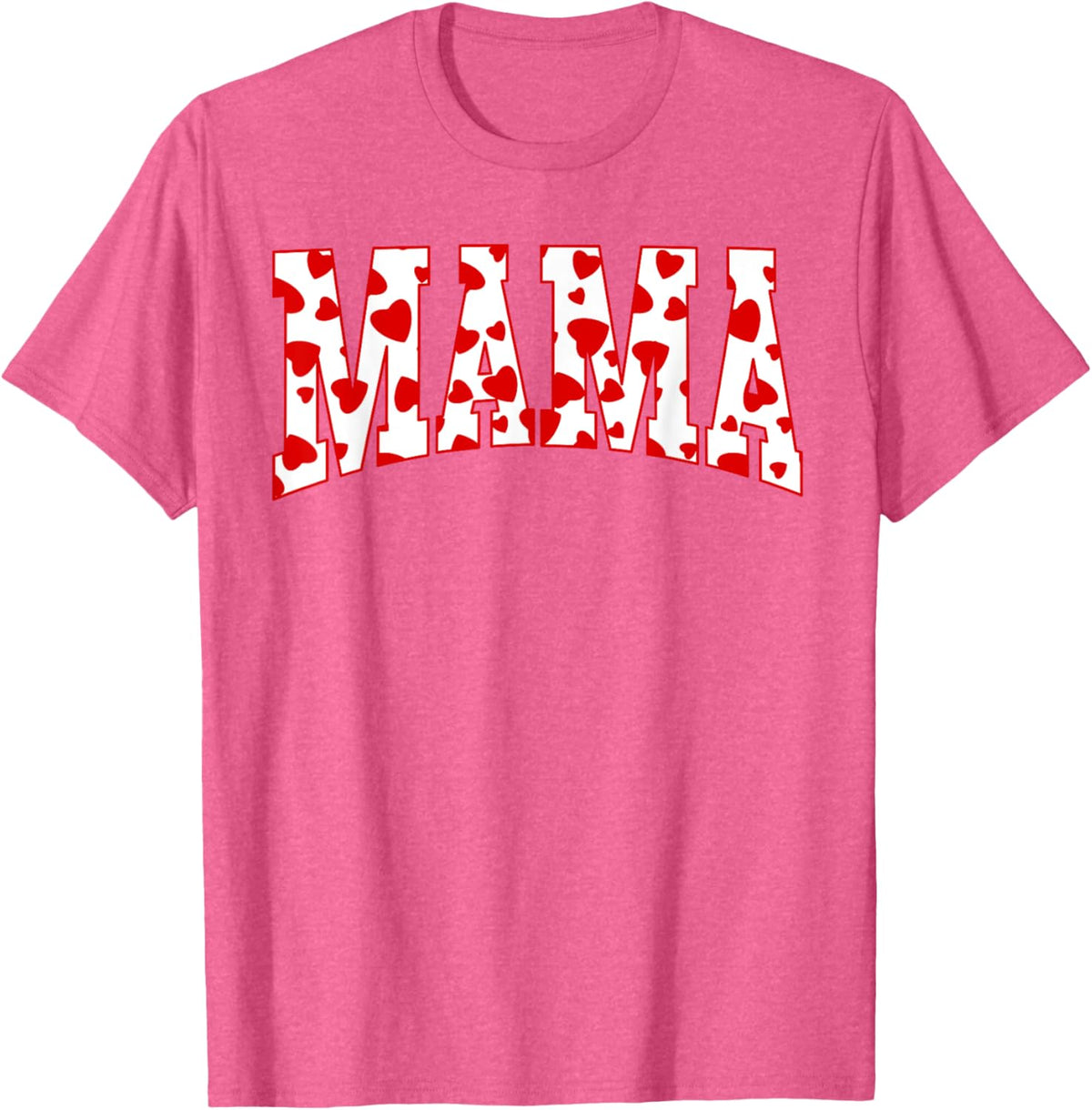 Mama Valentine Heart Valentines Day Family Matching Funny Mother Shirt