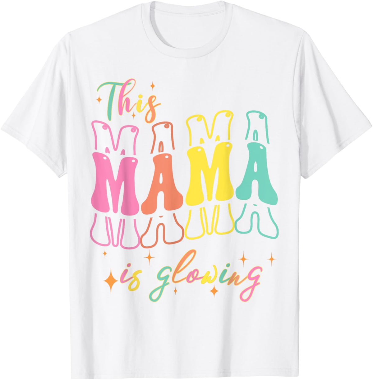 Mothers day Tee, This Mom is Glowing Mom mothers Day