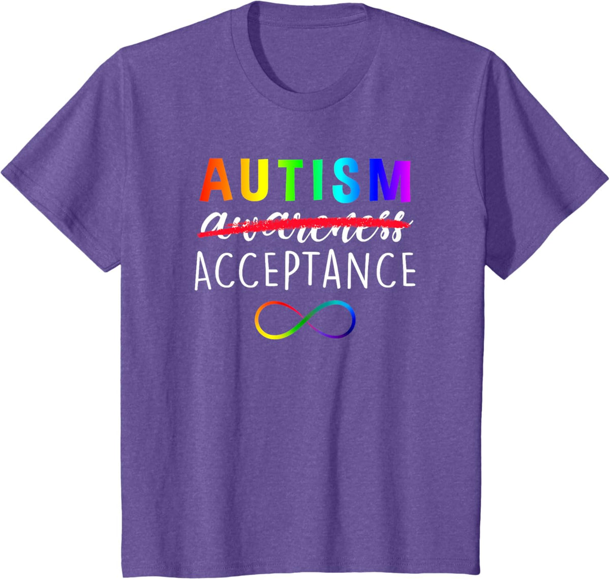 Autism - Red Instead - Acceptance Not Awareness