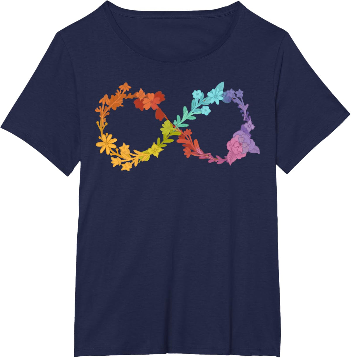 Floral Neurodiversity Infinity Symbol Autism Awareness