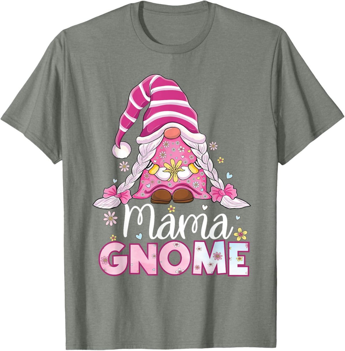 Flower For Mom Gnomies Cute Gnome Mom Happy Mother&#39;s Day