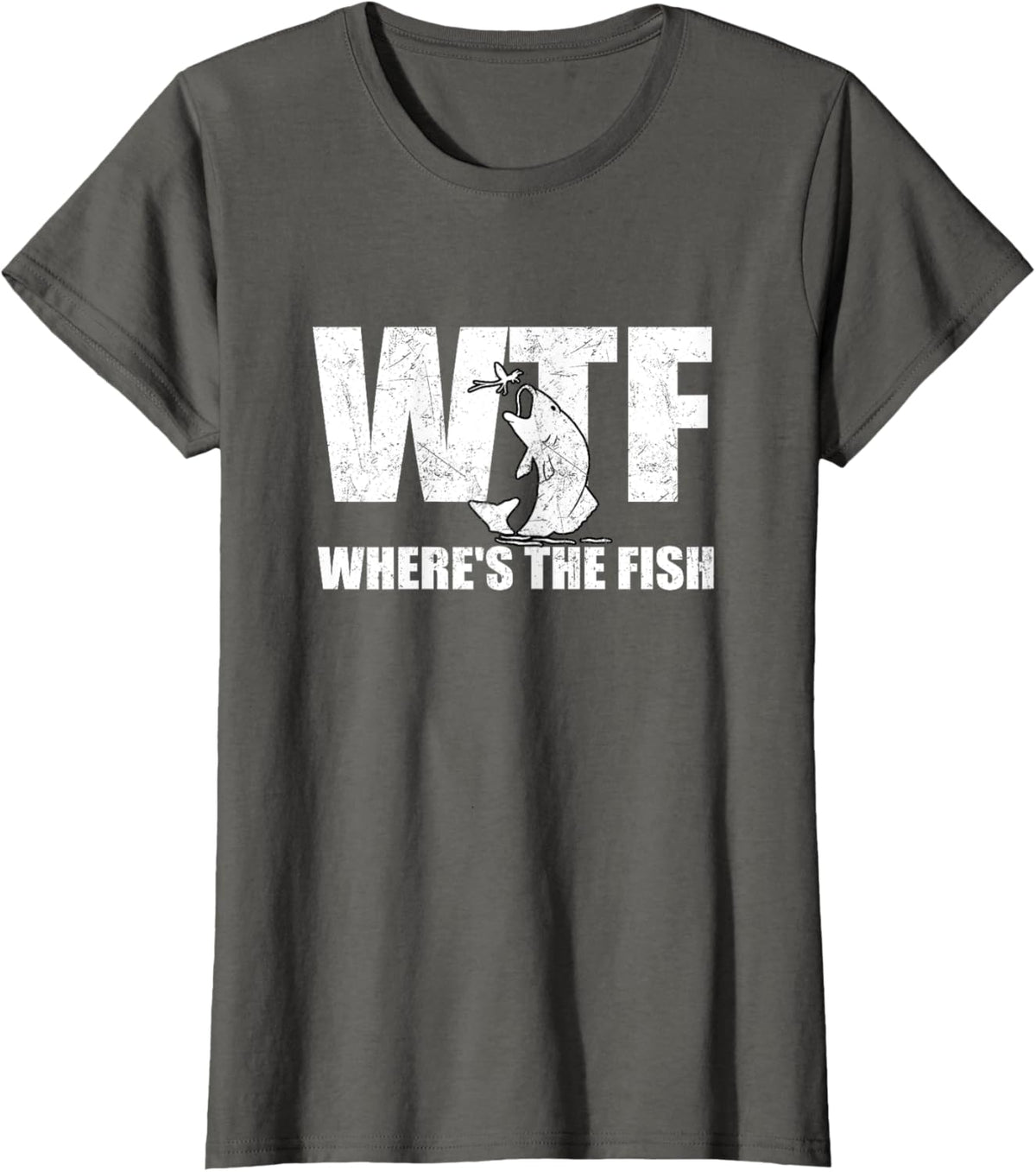 WTF Where&#39;s The Fish Men&#39;s Funny Fishing Gifts Fathers Day