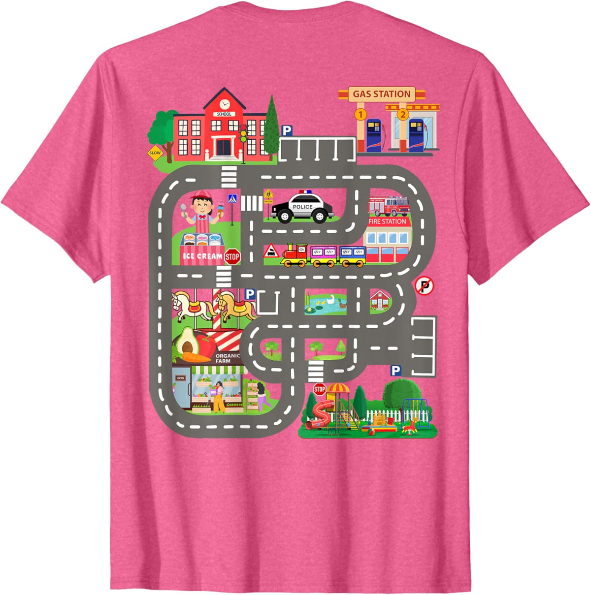 Kids Play Cars on Dad&#39;s Back Funny Father&#39;s Day Race Track