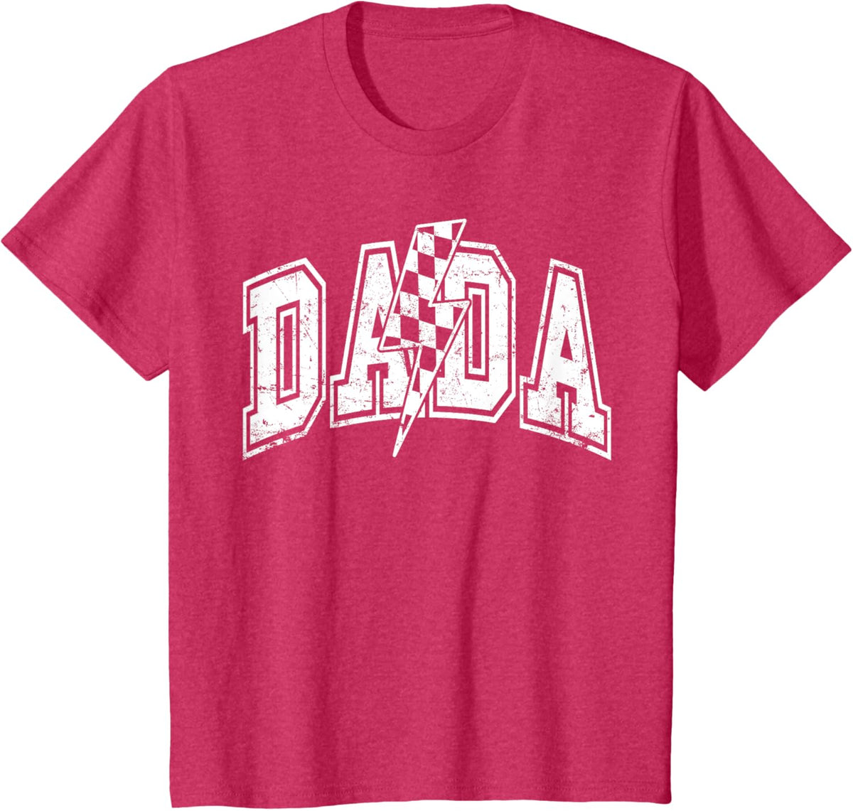 Dada Lightning Bolt Checkered Varsity Dad Men Father&#39;s Day