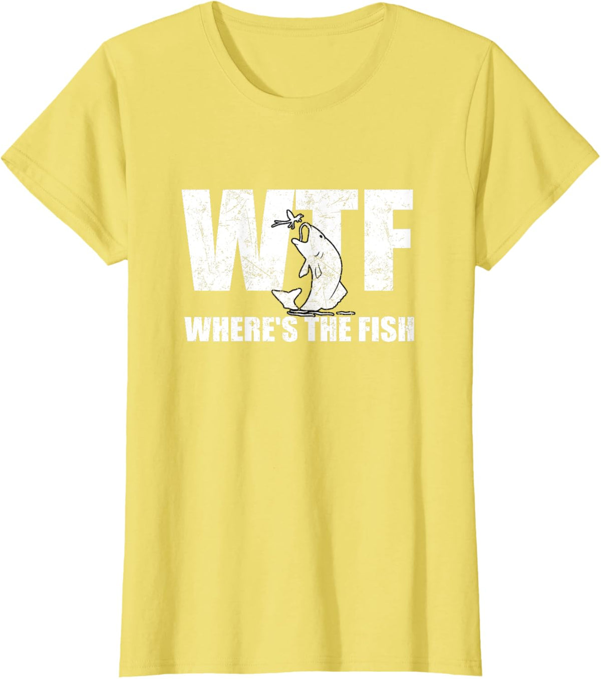 WTF Where&#39;s The Fish Men&#39;s Funny Fishing Gifts Fathers Day