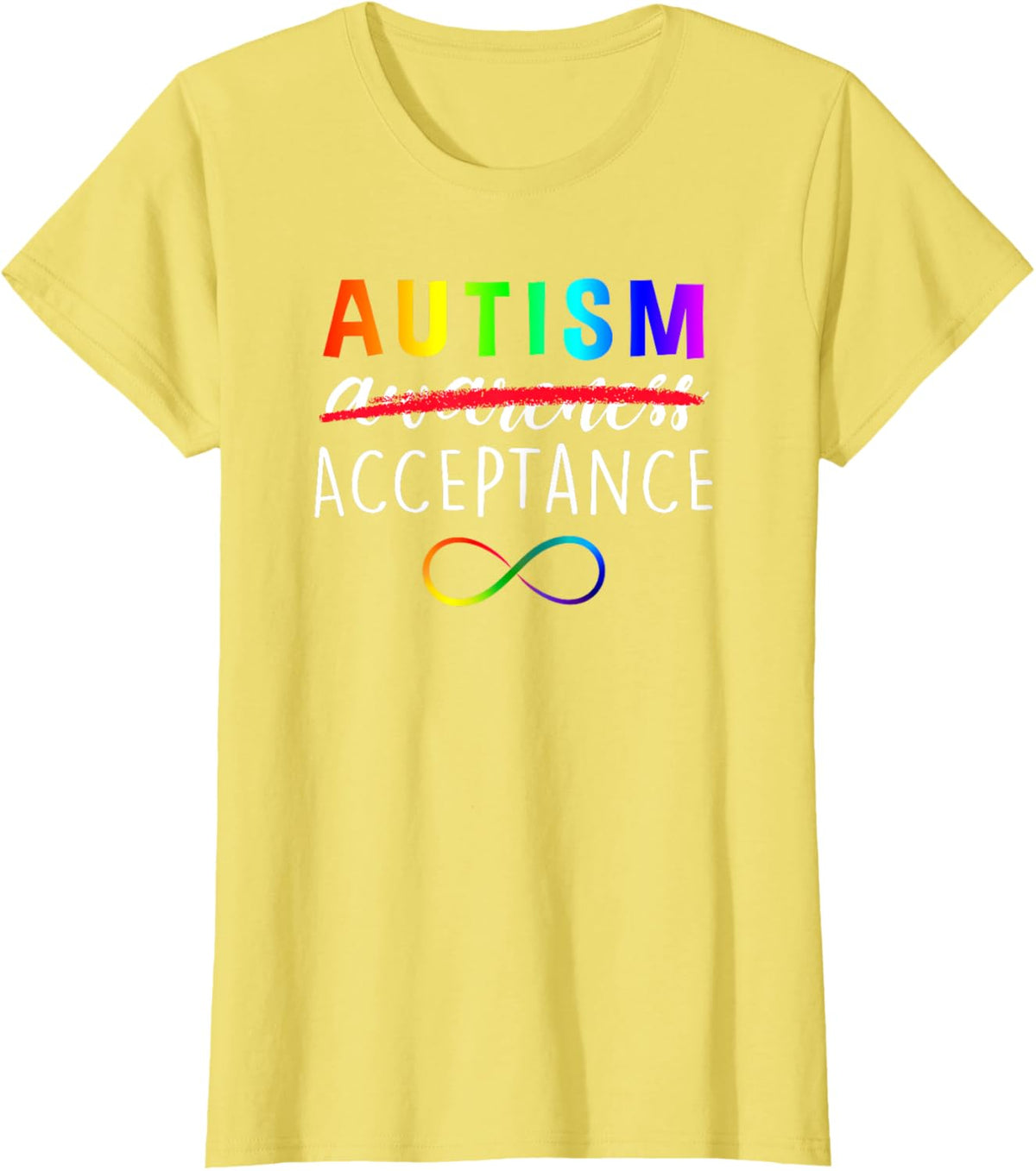 Autism - Red Instead - Acceptance Not Awareness