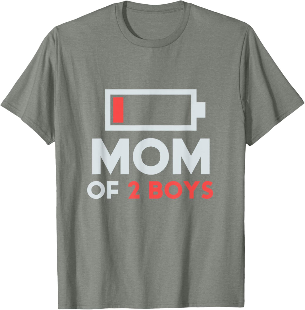 Mom of 2 Boys Gift from Son Mothers Day Birthday Women Mother Shirt