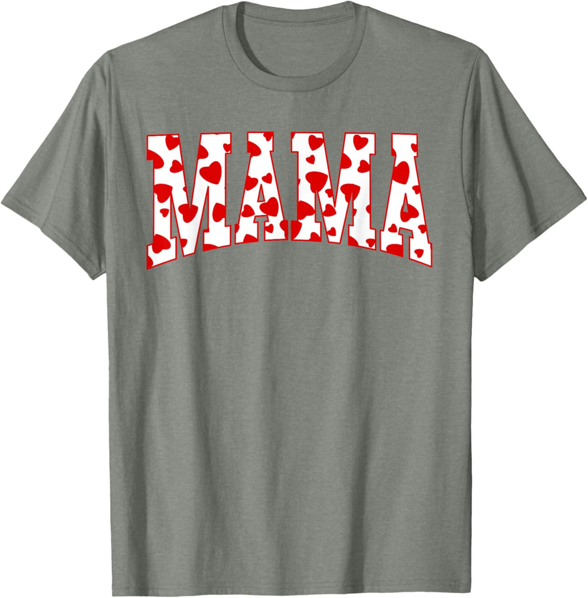 Mama Valentine Heart Valentines Day Family Matching Funny Mother Shirt