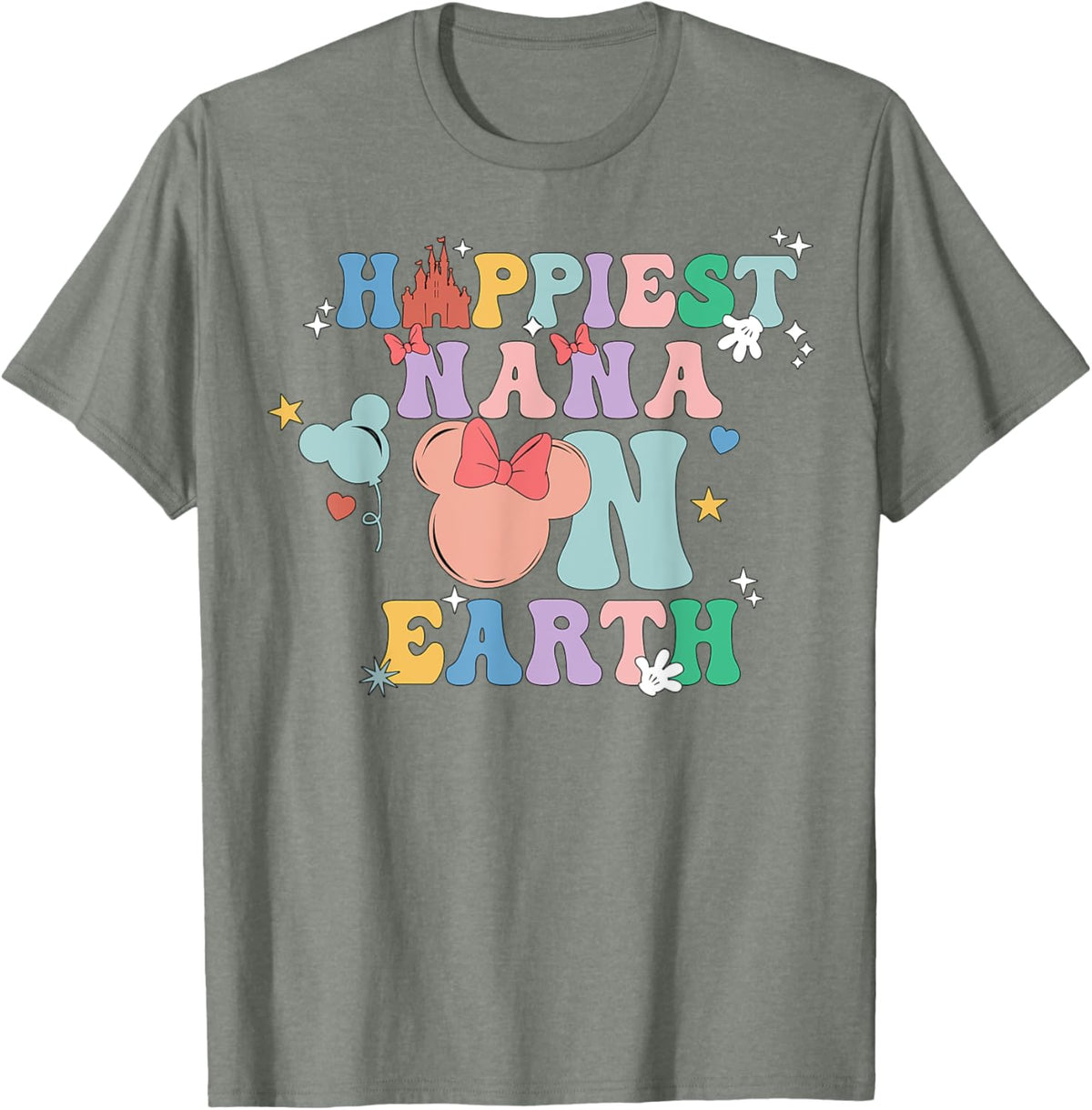 Happiest Nana On Earth Groovy Mom Mother&#39;s Day Mother Shirt