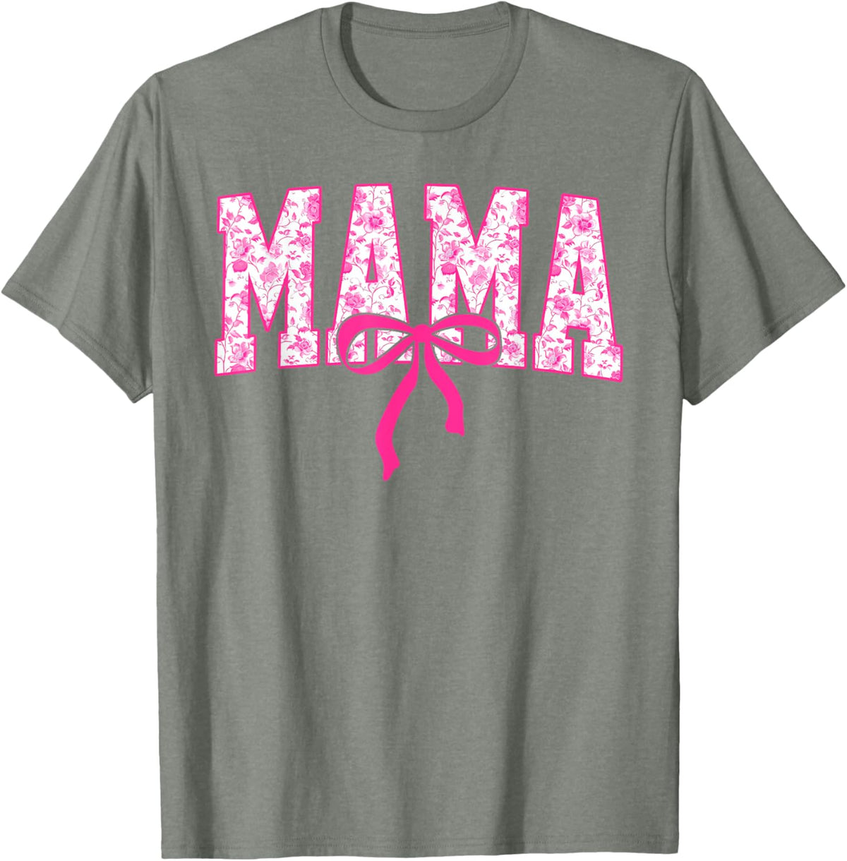 Coquette Pink Chinoiserie Mama Floral Bow Mom Mothers Day