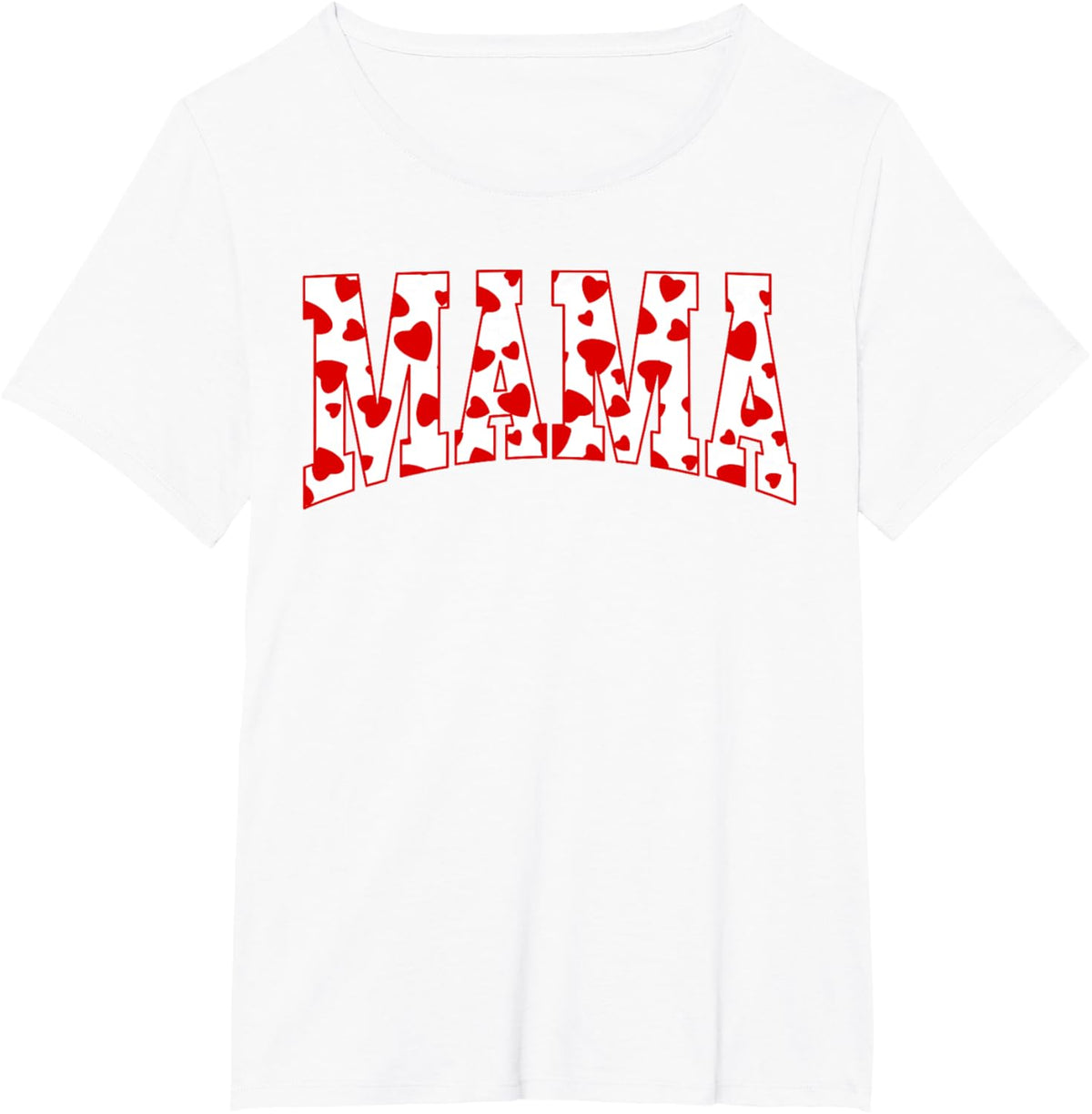 Mama Valentine Heart Valentines Day Family Matching Funny Mother Shirt